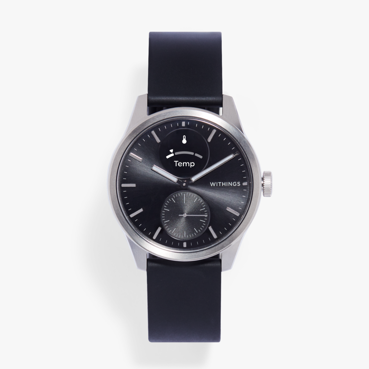 Withings ? ScanWatch 2 ? Schwarz ? 42 mm ? Hybrid-Smartwatch mit Elektrokardiogramm und Temperaturüberwachung