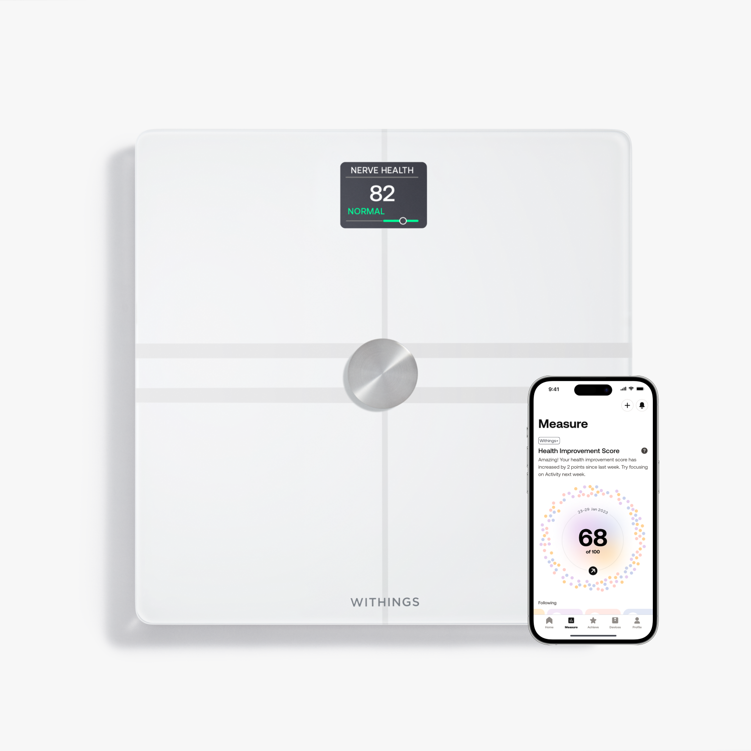 Withings Body Comp, White - Cutting-edge body metrics and healthy habits - Withings Official Store