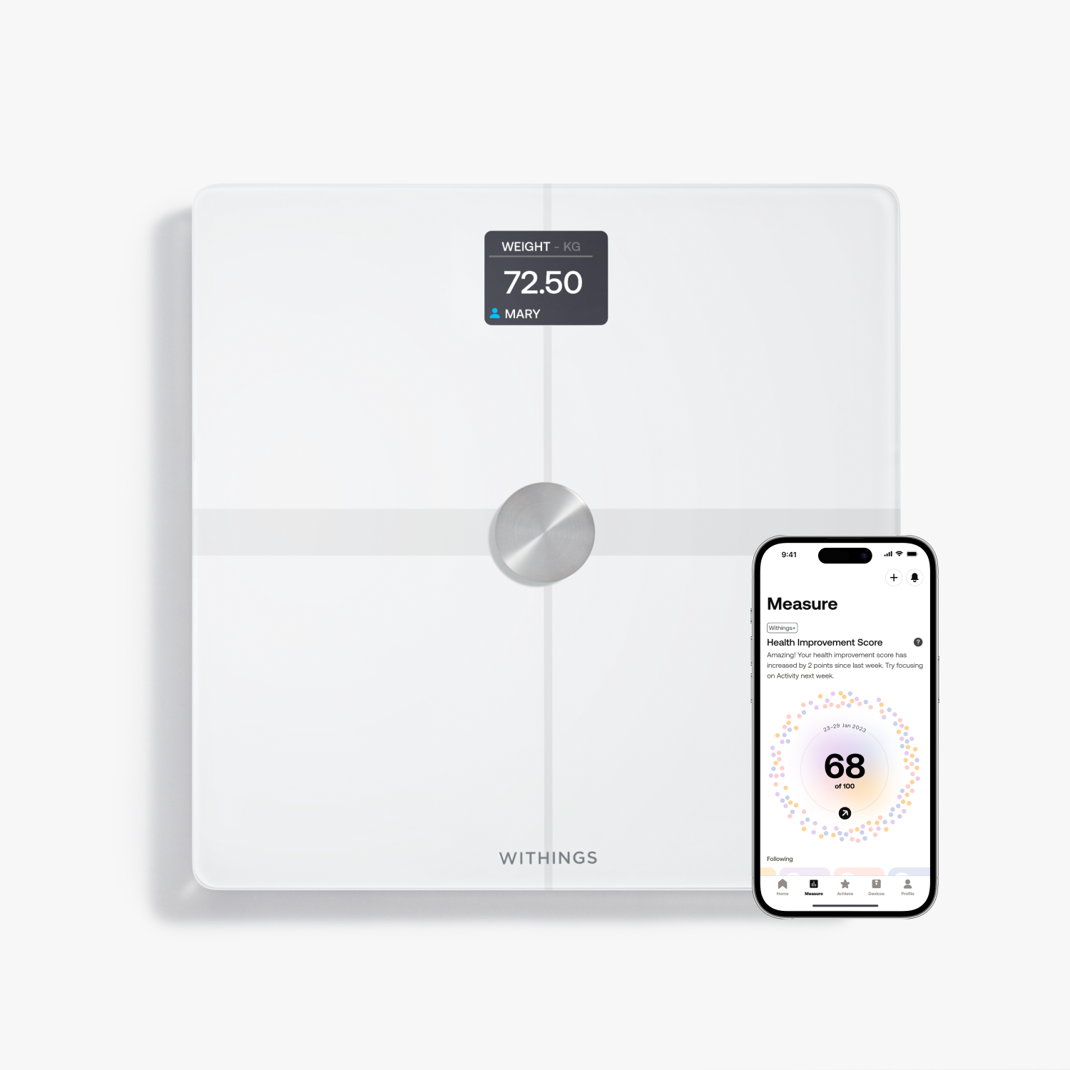 Withings Body Smart, White - Wi-Fi sync, Multi-user, Pregnancy mode - Withings Official Store
