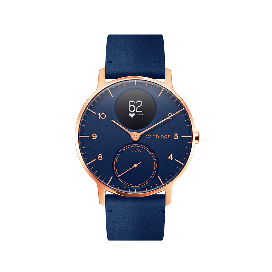 Withings Steel HR Limited Edition, 36mm, Blue & Gold - Hybrid Smartwatch - Heart rate & Smartphone notifications - Withings Official Store