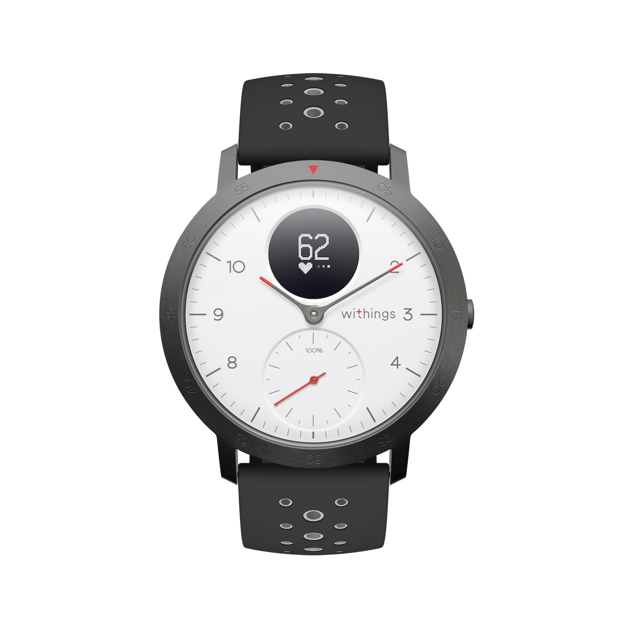 Withings Steel HR Sport, White - Multisport Hybrid Smartwatch - Heart rate tracking, Connected GPS, Notifications - Withings Official Store